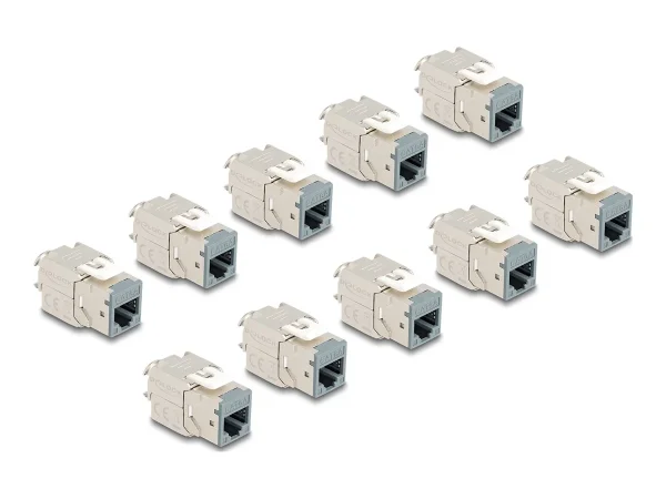 DELOCK Keystone Modul RJ45 zu LSA grau
