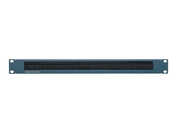RACKIT 1U Blind Plate w Brush CISCO BLUE
