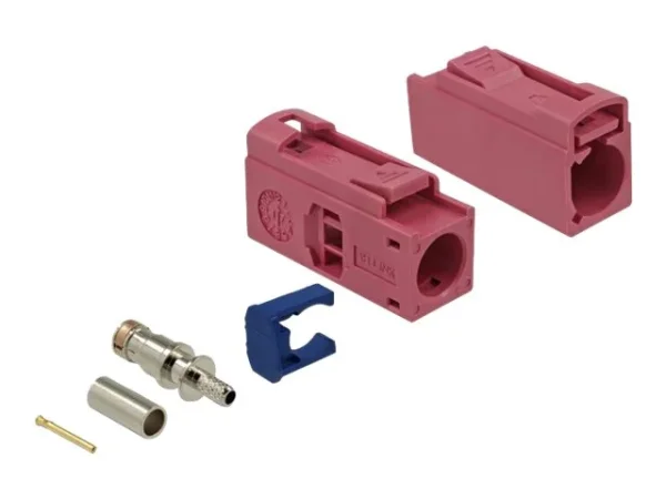 DELOCK FAKRA H Buchse 25mm zum Crimpen
