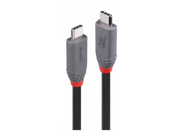 LINDY 2m USB 4 240W Type C Cable Anthra