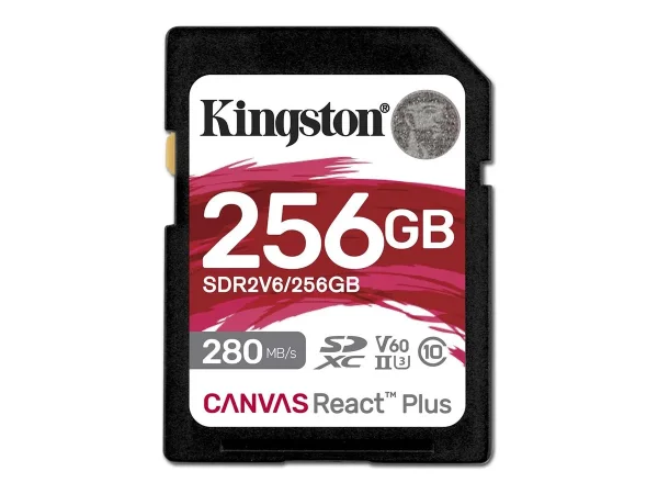 KINGSTON 256GB Canvas React Plus SDXC