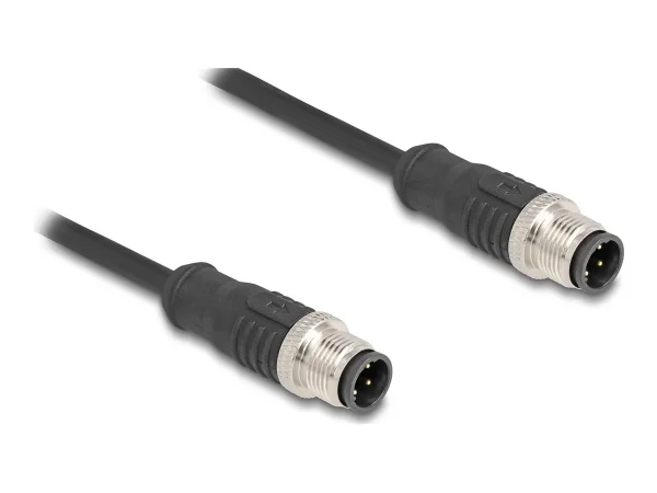 DELOCK M12 Kabel D-kodiert 4 Pin PVC 2m