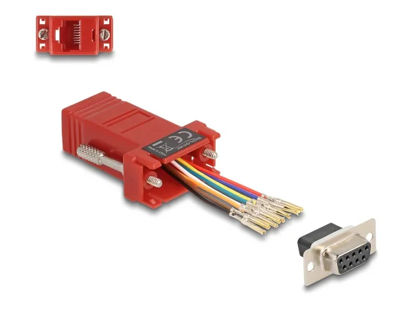 DELOCK D-Sub 9 Pin Buchse zu RJ45 Buchse