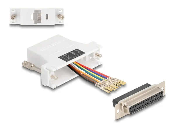 DELOCK D-Sub 25 Pin Buchse zu RJ45 Buchs