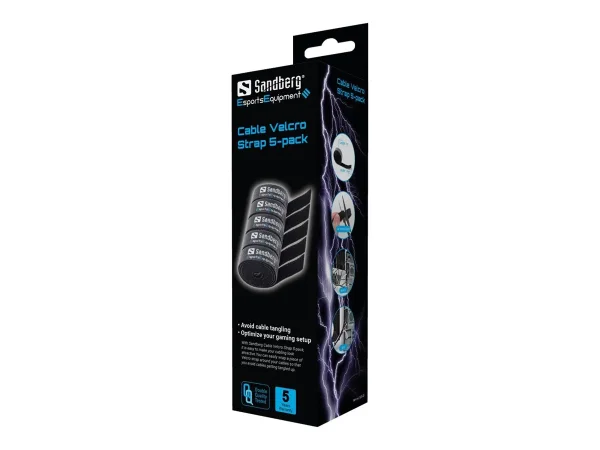 SANDBERG Cable Velcro Strap 5-pack