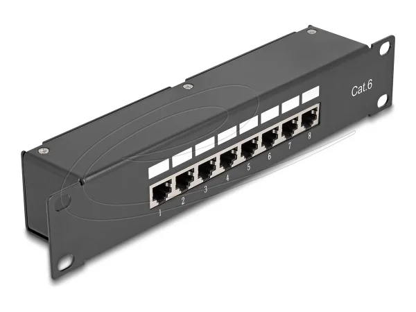 DELOCK 25,4cm Kupplungs-Patchpanel 8Port