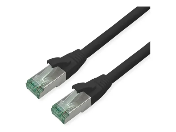 ROLINE RM Patchkabel Kat.6A sw 15m