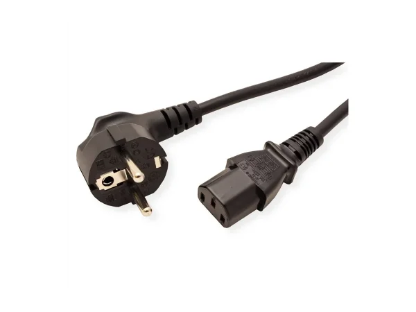 ROLINE Netzkabel gerade IEC-Buchse 3m