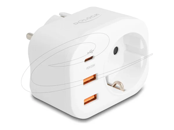 DELOCK Schutzkontakt-Steckdose mit Kinde