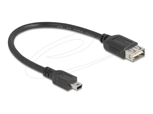 DELOCK USB2.0 Kabel Typ Mini-B zu A 0,2m