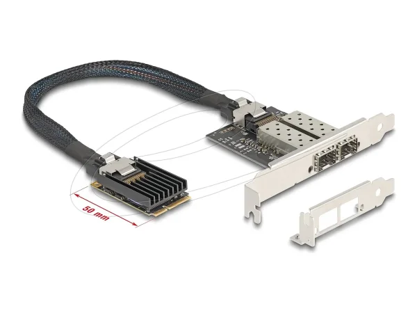DELOCK Mini PCIe I/O 2 x SFP Gigabit LAN