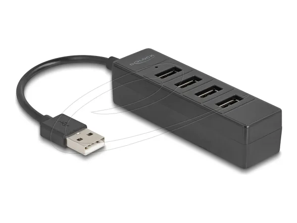 DELOCK USB Hub 4 Port USB 2.0 mit 4 x US