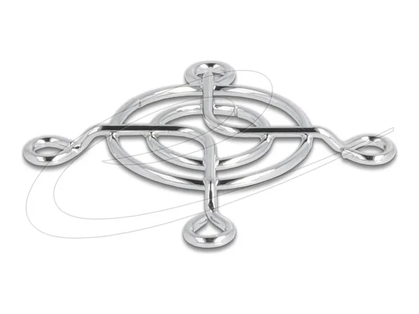 DELOCK Luftergitter 40 x 40mm silber