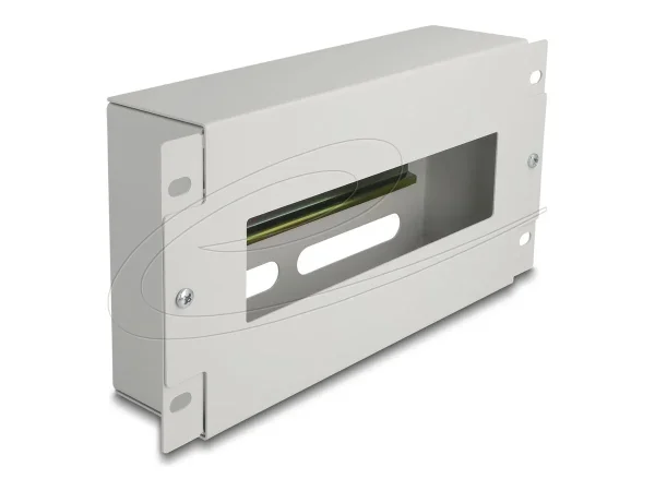 DELOCK 10 Schutzschalterleiste 3 HE grau