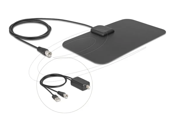DELOCK DAB+ DVB-T2 Antenne F Stecker 5