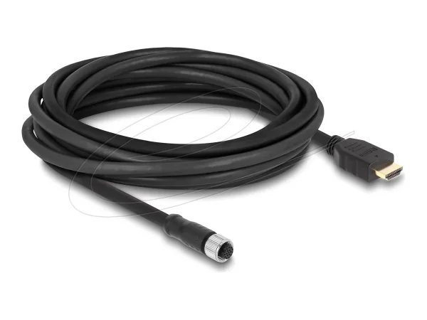 DELOCK M12 Kabel A-kodiert 17 Pin Buchse