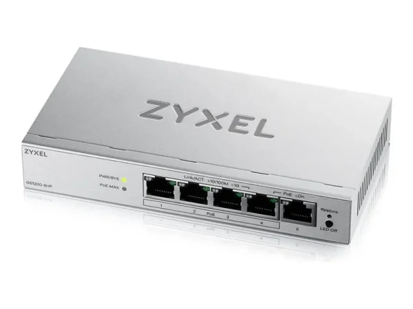 ZYXEL GS1200-5HP V3  5-Port Gigabit PoE+