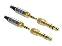 DELOCK Spiralkabel 3,5 mm 3 Pin 2 m