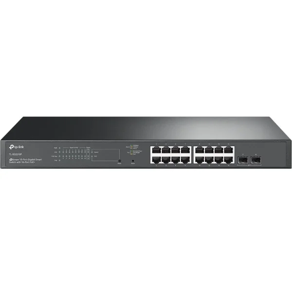 TP-LINK Switch SG2218P 18xGBit/2xSFP Smart Managed Omada SDN  PoE+ Rack Mountable