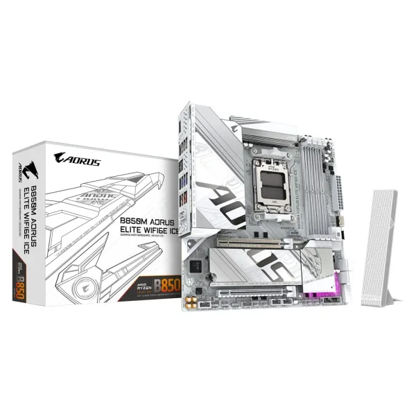 GIGA B850M AORUS ELITE WF6E ICE AM5/DDR5/µATX