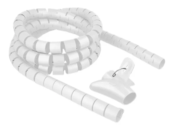 DELOCK Spiralschlauch 2,5m x 30mm weiss