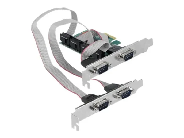 DELOCK PCI Express Karte zu 4 x Seriell