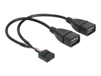DELOCK Kabel USB Pinheader>USB-A 2x 20cm