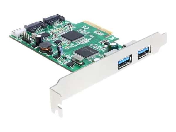 DELOCK PCIe SATA 6Gb/s 2xSATA 2xUSB3.0