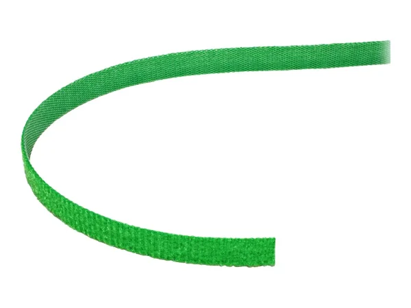 VALUE Klettband auf Rolle 10mm grün 25m