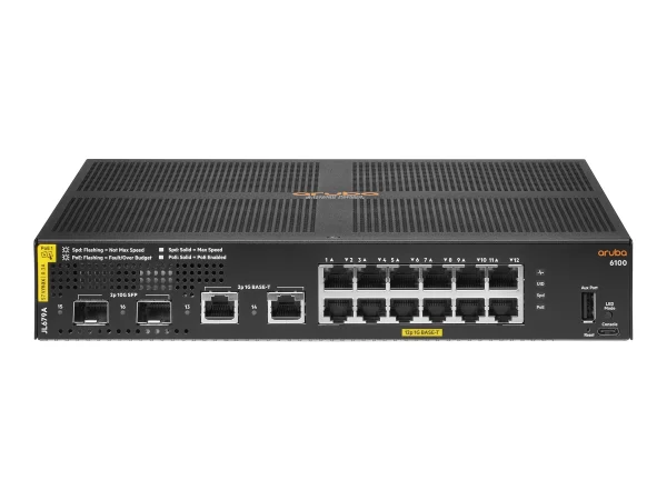 HPE Aruba 6100 Switch 12G CL4 2SFP+ 139W