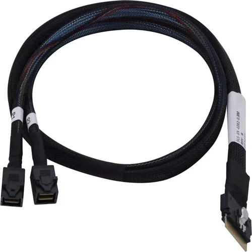 Adaptec Kabel 1x SFF8654 x8 -> 2x SFF8643 x4 SAS/SATA intern 0.8m Kabel SlimSAS -> MiniSASHD für SAS/SATA Laufwerke