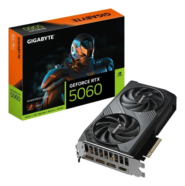 GIGA VGA 8GB RTX5060 WINDFORCE-2-OC 8GD 3xDP/HDMI GeForce RTX 5060 WINDFORCE OC 8G