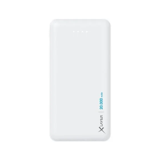 XLayer Powerbank Micro (20.000mAh) white