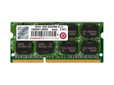 TRANSCEND 8GB DDR3 1600 SO-DIMM 2Rx8