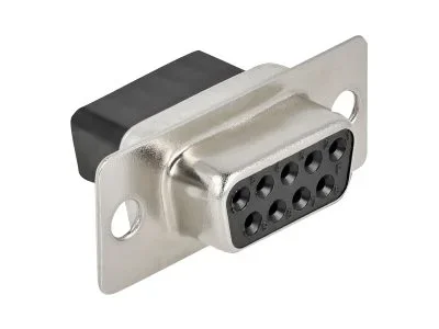 DELOCK D-Sub 9 Pin Crimp Buchse Metall