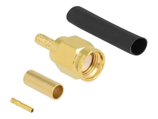 DELOCK RP-SMA Stecker zum Crimpen RG-174