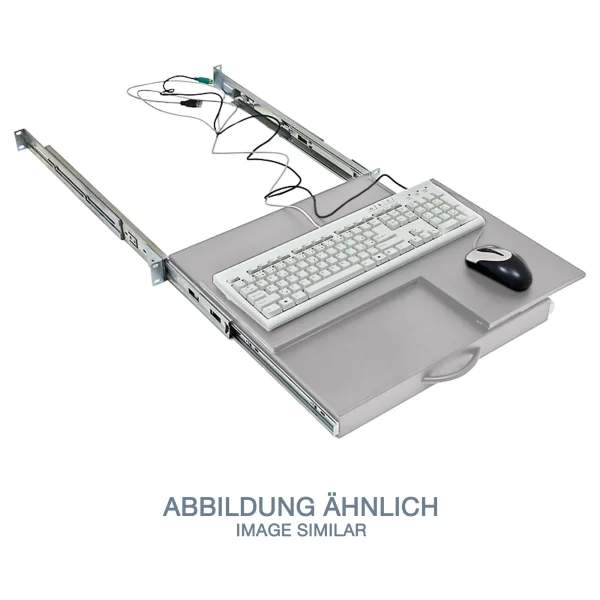 Triton RAC-UP-X40-A1 19" Tastatur- und Mauseinschub mit Teleskopschienen 1,5HE
