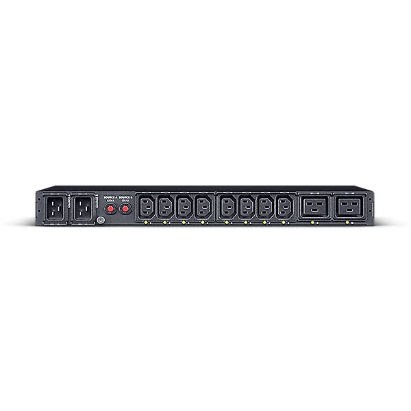 CyberPower PDU ATS, Switched, 230V/20A, 1HE, 8xC13/2xC19 Ausgang, 2xC20 Eingang,