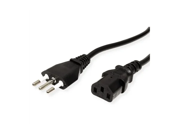 VALUE Netzkabel gerade IEC-Buchse 1,8m