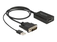 DELOCK Adapter DVI >DisplayPort 1.2 50cm