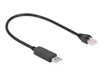 DELOCK USB2.0 A zu RS-232 RJ45 25cm schw