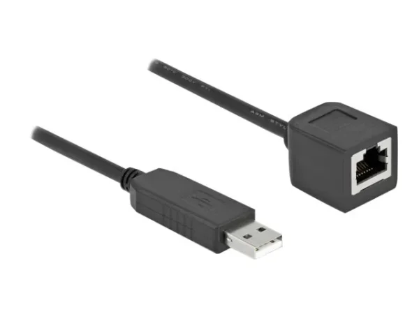 DELOCK USB2.0 A zu RS-232 RJ45 50cm schw