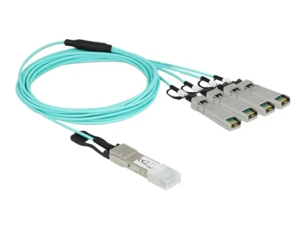 DELOCK Aktives Kabel QSFP+ zu 4x SFP+ 3m