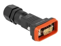 DELOCK D-Sub 9 Pin Stecker mit Gehäuse