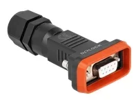 DELOCK D-Sub 9 Pin Buchse mit Gehäuse