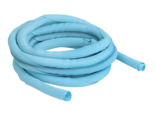 DELOCK Gewebeschlauch 5 m x 10 mm blau