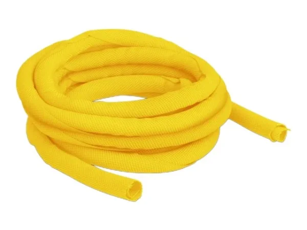 DELOCK Gewebeschlauch 5 m x 10 mm gelb