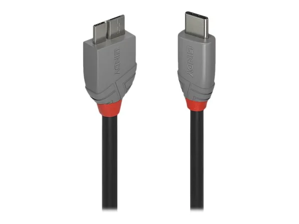 LINDY 1m USB 3.2 Typ C an Micro-B Kabel