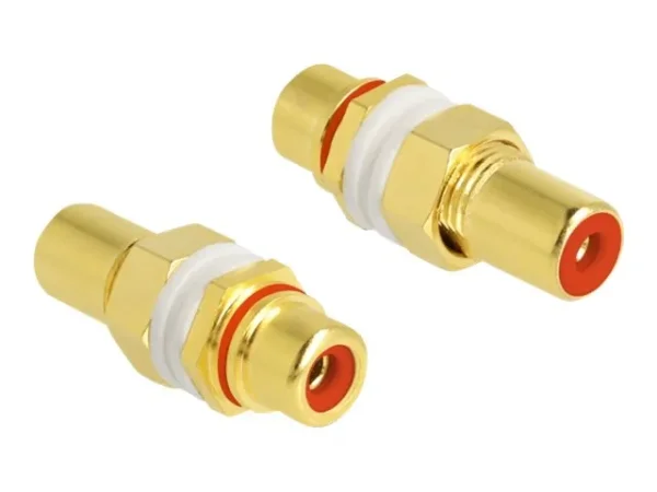 DELOCK Audio Adapter Cinch Buchse rot