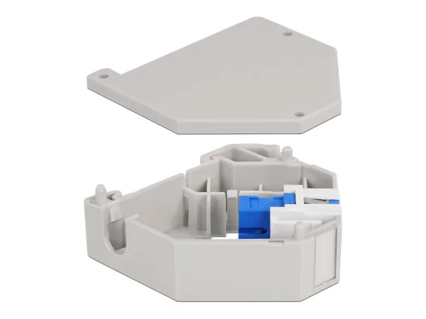 DELOCK Hutschienenadap SC Simplex blau